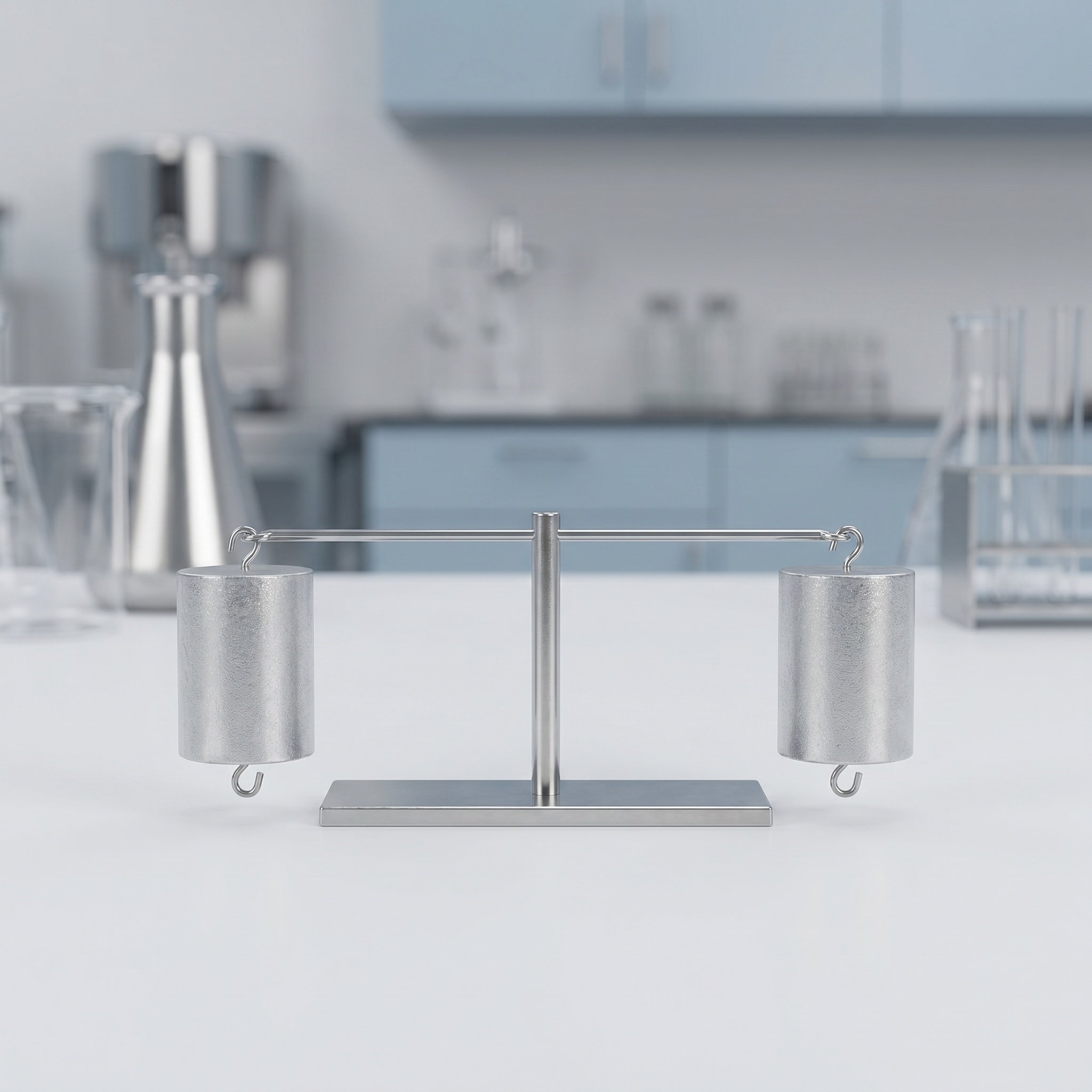 Lab Equipment - قطعتان من أوزان الخطاف للاستخدام في