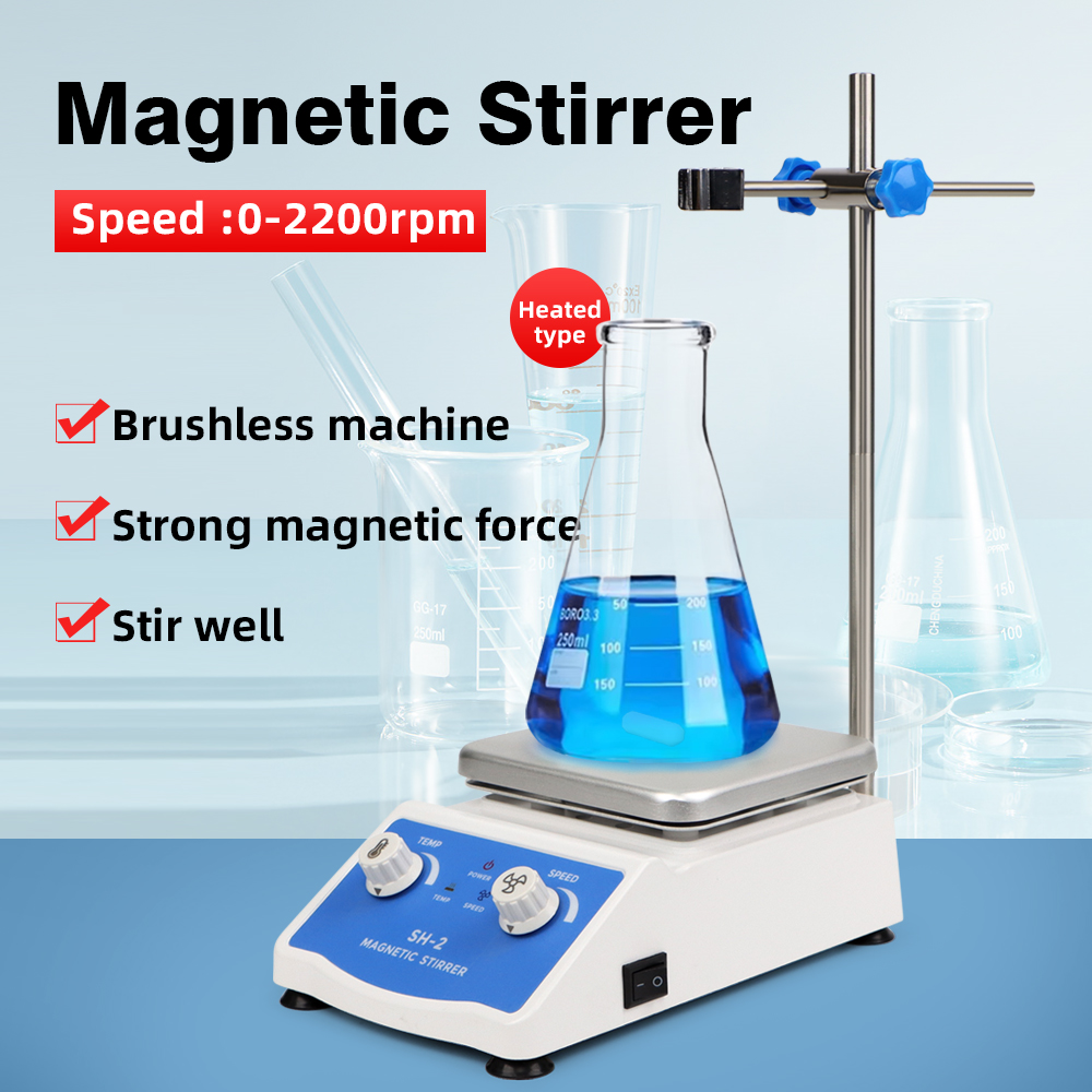 التدفئة محرك مغناطيسي خلاط 100 - مراجعة Lab Magnetic Stirrer Hot Plate وسعره